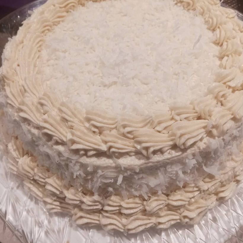 Coconut layer cake